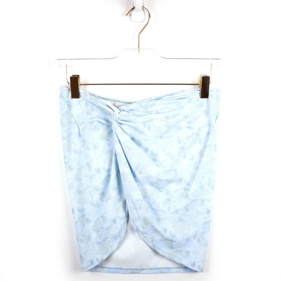 VDM The Label Swim Vdm Blue Swimsuit Cover Up Skirt Bathing Suit